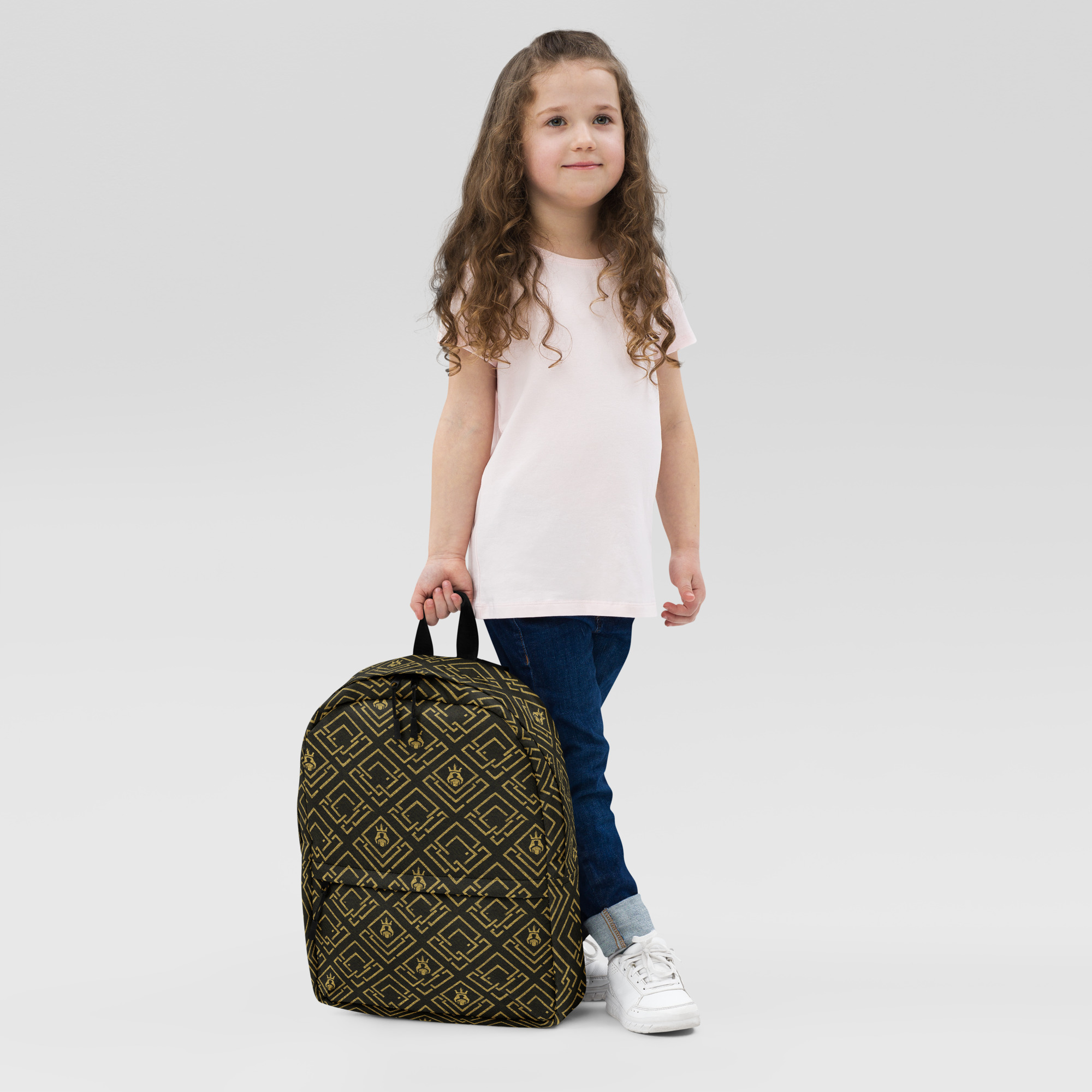 DaKahree Royal Labyrinth – Backpack – Black & Gold - Image 7
