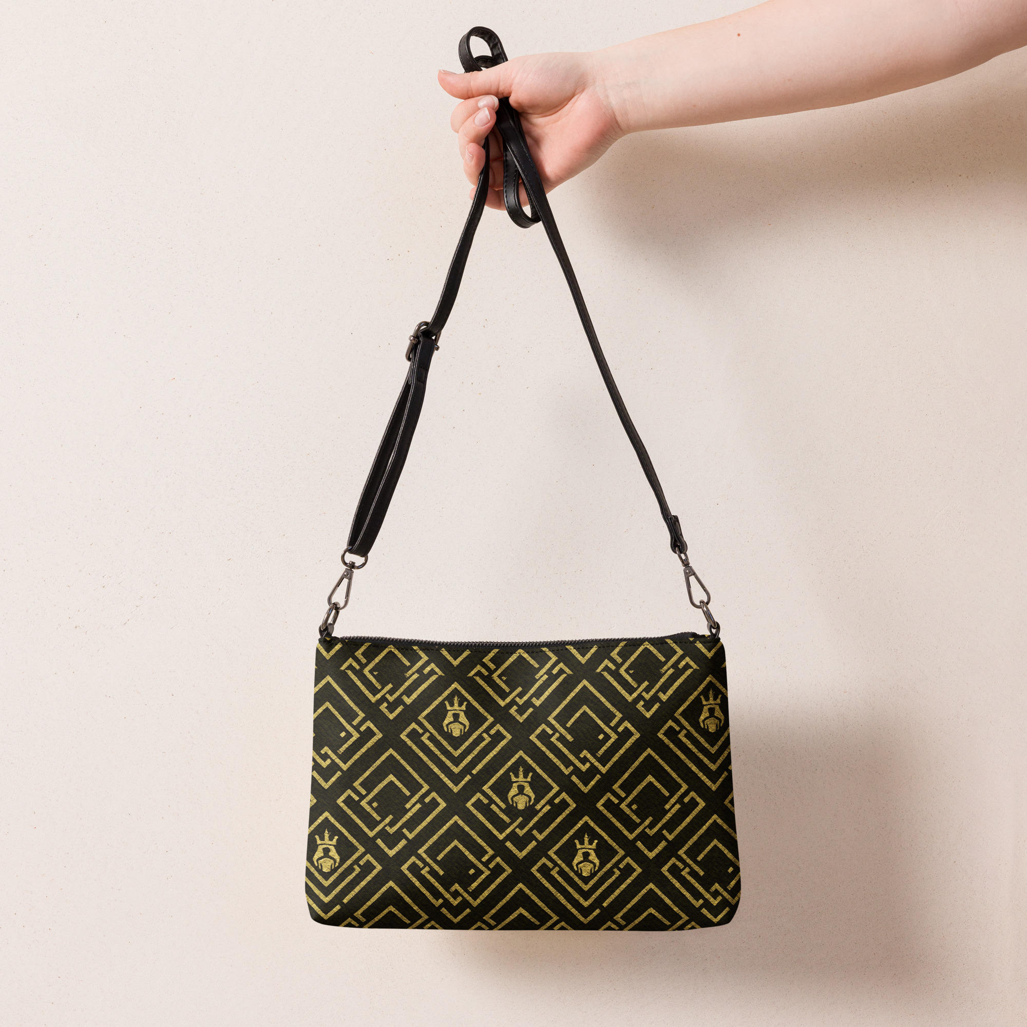 DaKahree Royal Labyrinth – Crossbody bag – Black & Gold - Image 5