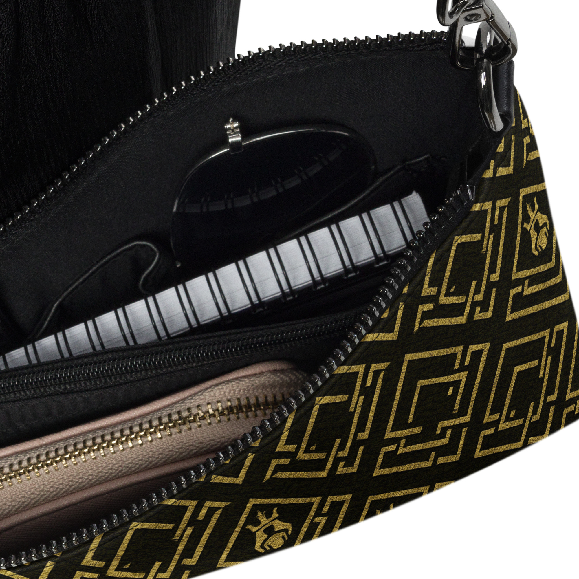 DaKahree Royal Labyrinth – Crossbody bag – Black & Gold - Image 3
