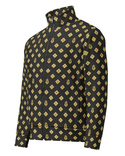 DaKahree: Crown Emblem Noir Pattern™ – Unisex Track Jacket