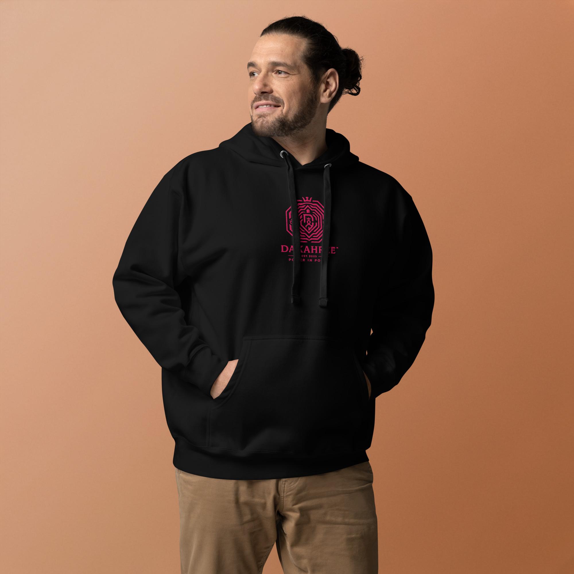 DaKahree Glyph – Women's Hoodie – Pink - Image 3