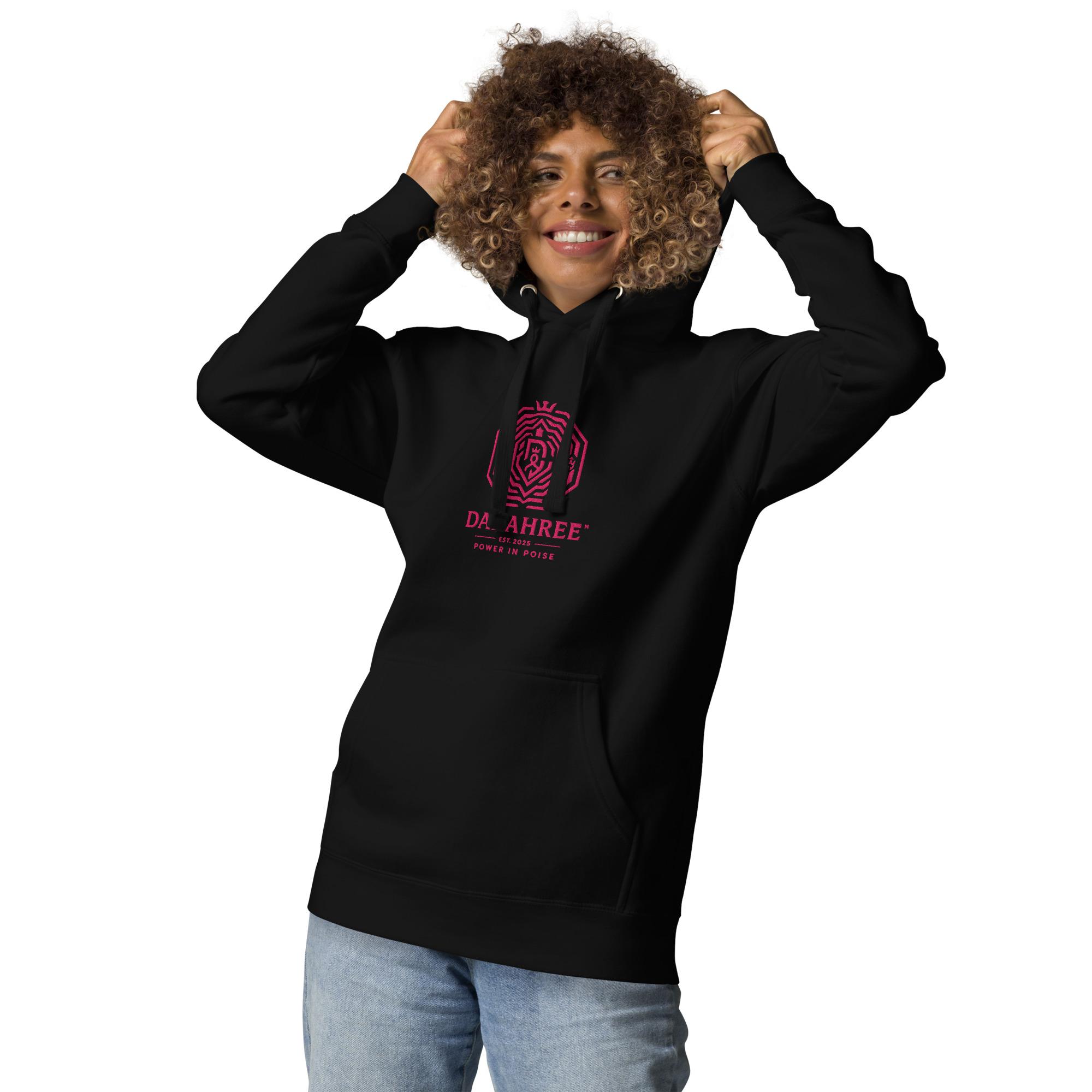 DaKahree Glyph – Women's Hoodie – Pink - Image 6