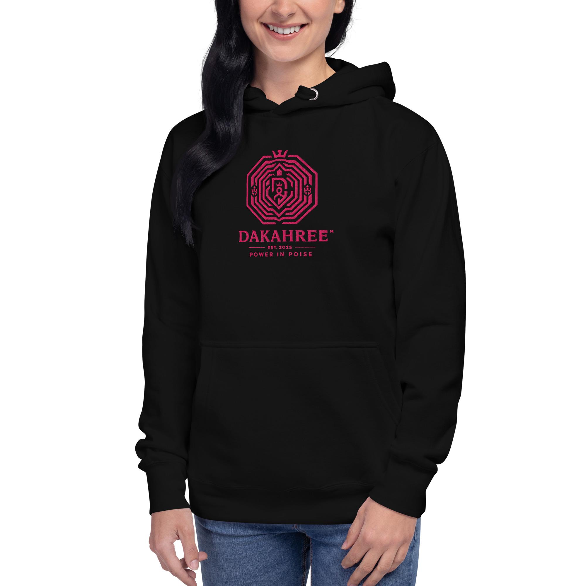 DaKahree Glyph – Women's Hoodie – Pink - Image 7