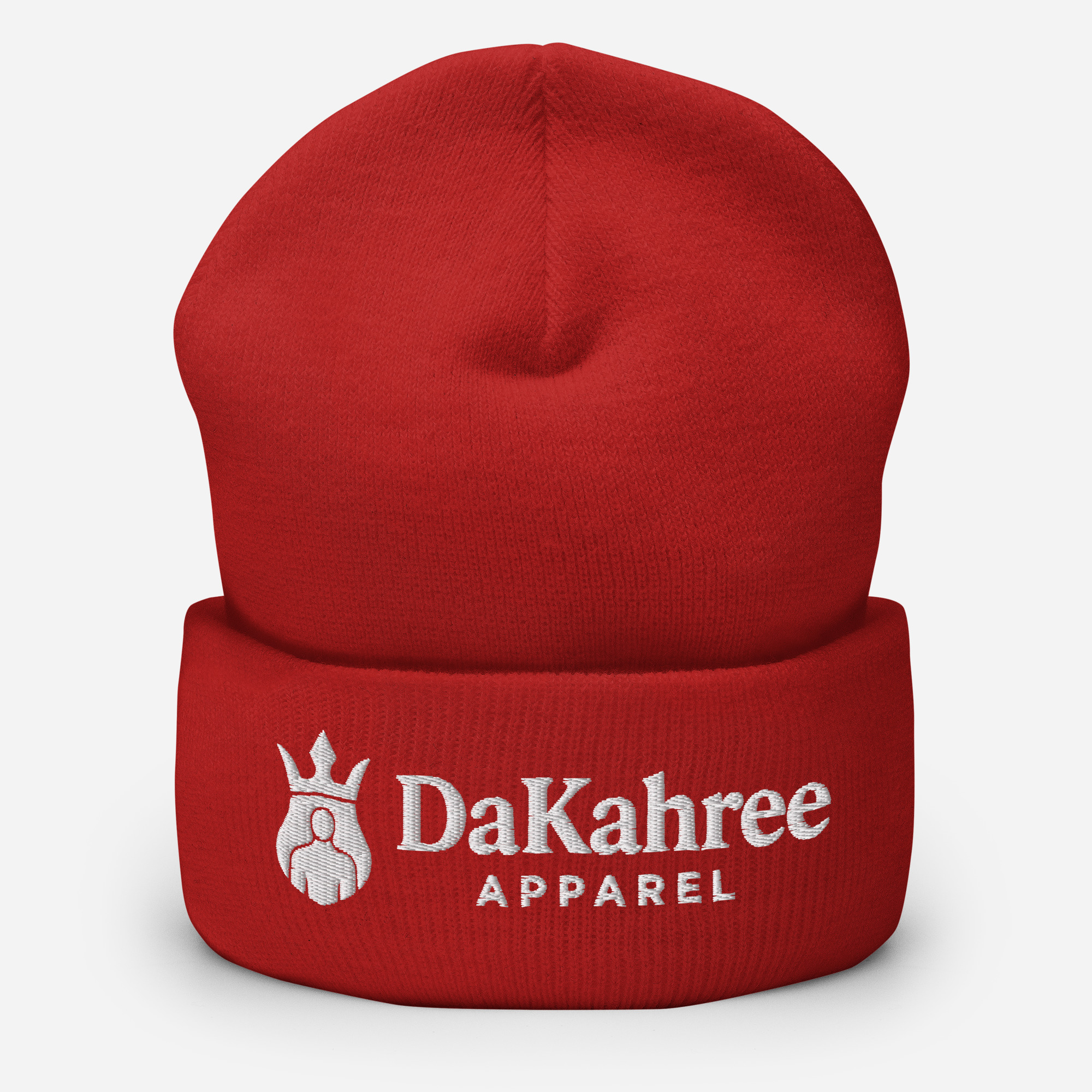 DaKahree: Signature™ – Cuffed Beanie – White - Image 7