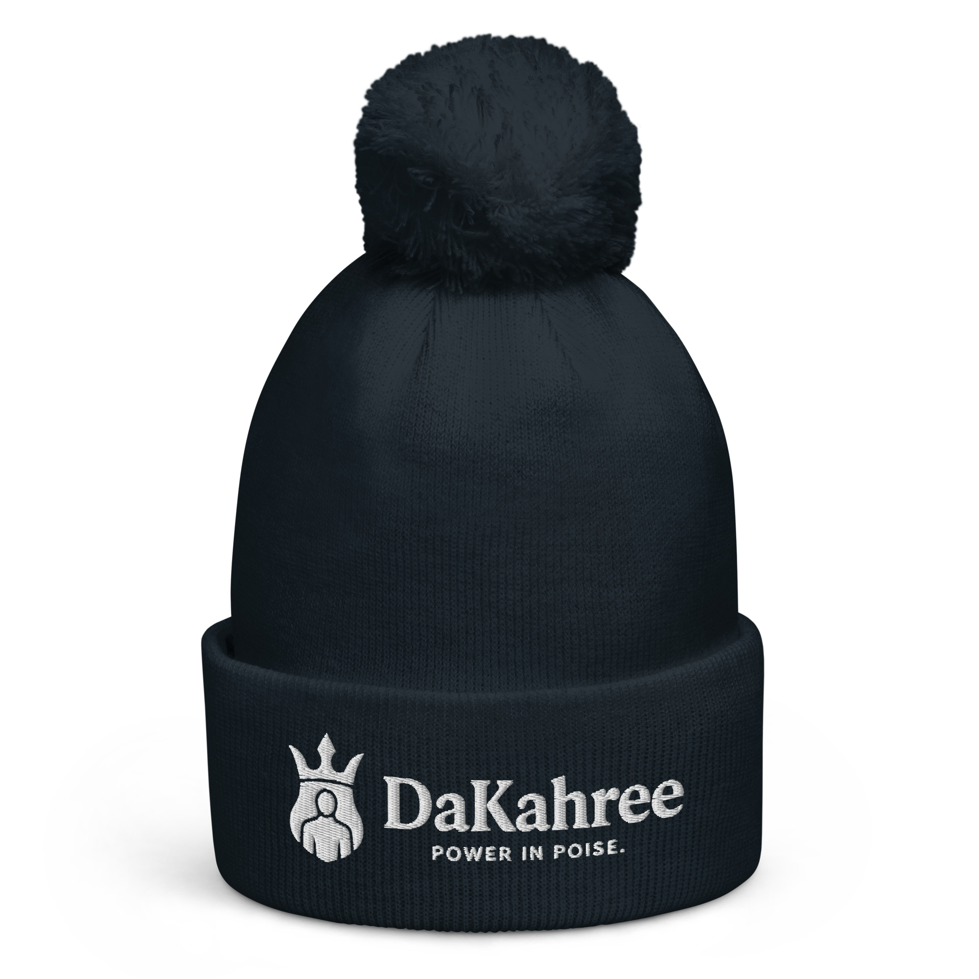 DaKahree: Power in Poise™ – Pom pom beanie – White - Image 6