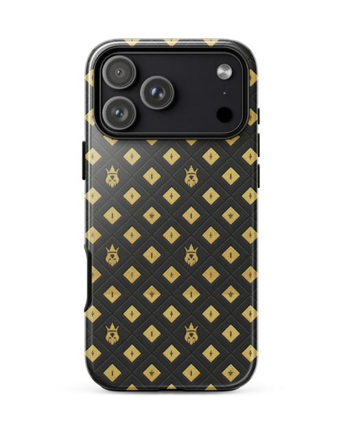 DaKahree: Crown Emblem Noir Pattern™ – Tough Case for iPhone®